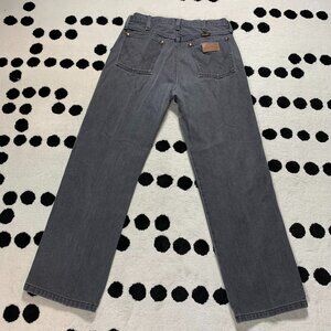 Vintage Wrangler Cowboy Cut Washed Faded Black Gray 13MWZPB Bootcut Jeans